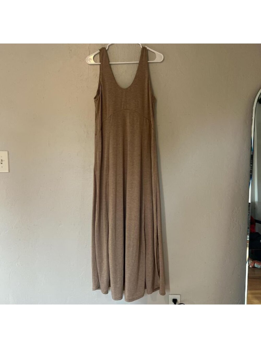 Halara Women's Tan and Cream Dress - Picture 2 of 7
